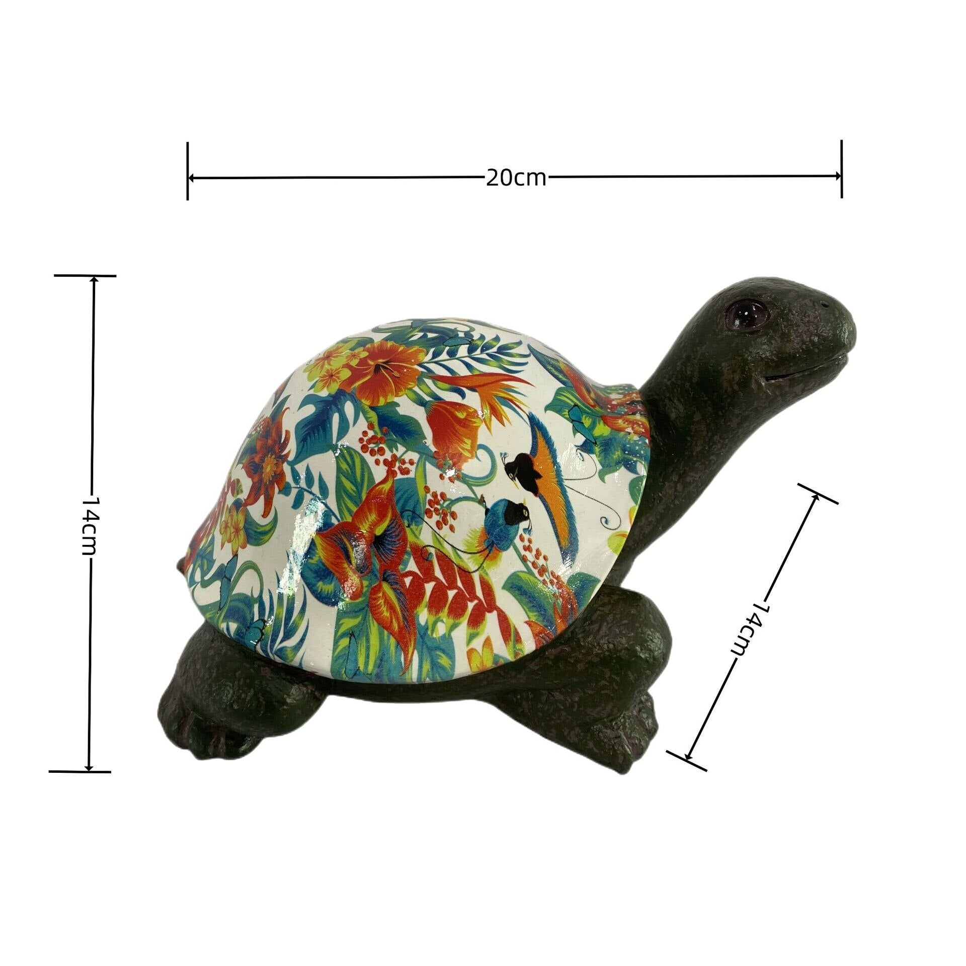Resin Turtle Ornament Colorful Water Transfer Turtle Statue Ornament Home Decoration Living Room Office Graffiti Ornament Gifts acacuss