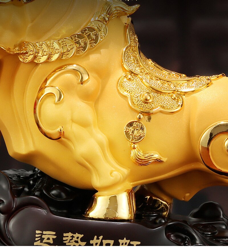 Resin Wall Street Bull Statue，modern art sculpture，European-style home auspicious animal decoration accessories，Best Gift acacuss