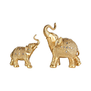 Resin crafts Thailand elephant gold and silver ornament elephant home entrance TV cabinet animal ornaments decoration acacuss