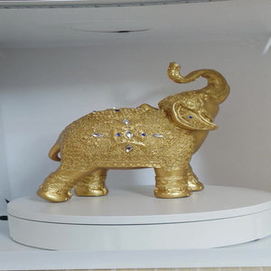 Resin crafts Thailand elephant gold and silver ornament elephant home entrance TV cabinet animal ornaments decoration acacuss