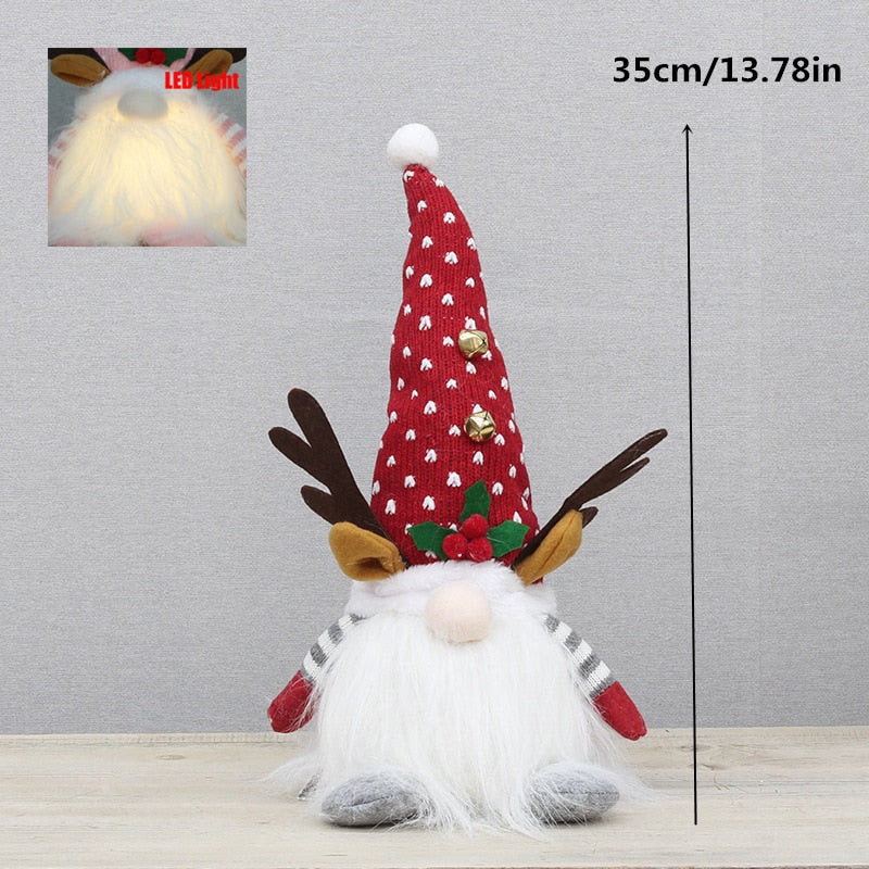 Retractable Xmas Reindeer Doll christmas decoration Navidad Figurine New Year Elk Toys Kid Xmas Gift Christmas tree Ornaments acacuss