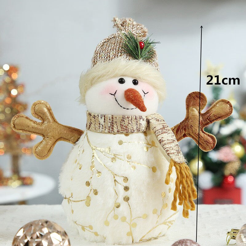 Retractable Xmas Reindeer Doll christmas decoration Navidad Figurine New Year Elk Toys Kid Xmas Gift Christmas tree Ornaments acacuss
