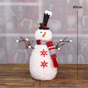 Retractable Xmas Reindeer Doll christmas decoration Navidad Figurine New Year Elk Toys Kid Xmas Gift Christmas tree Ornaments acacuss