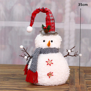 Retractable Xmas Reindeer Doll christmas decoration Navidad Figurine New Year Elk Toys Kid Xmas Gift Christmas tree Ornaments acacuss