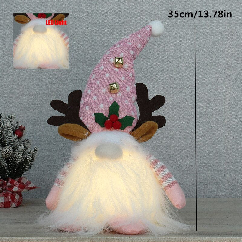 Retractable Xmas Reindeer Doll christmas decoration Navidad Figurine New Year Elk Toys Kid Xmas Gift Christmas tree Ornaments acacuss