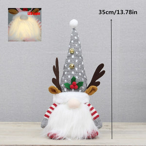 Retractable Xmas Reindeer Doll christmas decoration Navidad Figurine New Year Elk Toys Kid Xmas Gift Christmas tree Ornaments acacuss