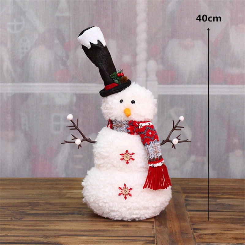 Retractable Xmas Reindeer Doll christmas decoration Navidad Figurine New Year Elk Toys Kid Xmas Gift Christmas tree Ornaments acacuss