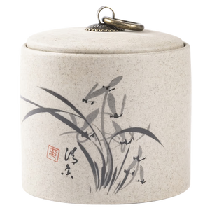 Retro Ceramic Storage Jars Household Tea Cans Moisture-proof Sealed Jars Household Living Room Tea Table Decoration Tea Sets acacuss