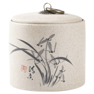 Retro Ceramic Storage Jars Household Tea Cans Moisture-proof Sealed Jars Household Living Room Tea Table Decoration Tea Sets acacuss