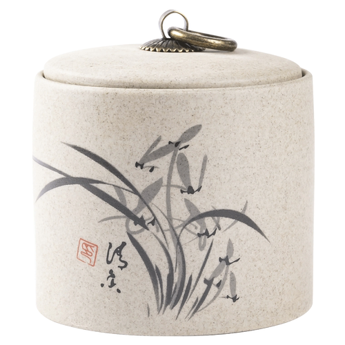 Retro Ceramic Storage Jars Household Tea Cans Moisture-proof Sealed Jars Household Living Room Tea Table Decoration Tea Sets acacuss