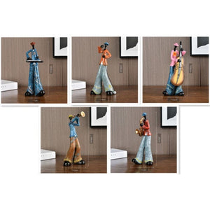 ACACUSS Rock Band Music Art Character Model Statue Creative Living Room Decoration Wine Cabinet Ornaments Figurine Resin Craft Supplies - ACACUSS
