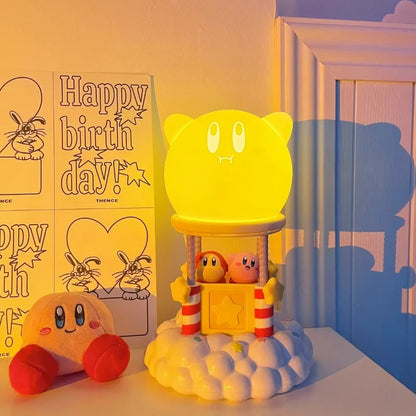 Kirby Pat Light Silicone Night Lamp Touch Sensor Atmosphere Lamp Bedroom Bedside Table Lamp Anime Figures Gift for Children