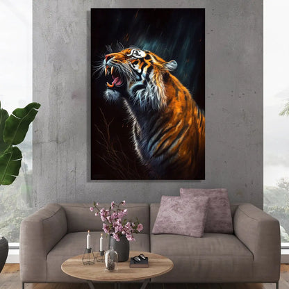Suit Lion Gorilla Tiger Animal Poster Canvas Print Abstract Art Pet Dog Canvas Painting  Living Room Bedroom Wall Art Picture