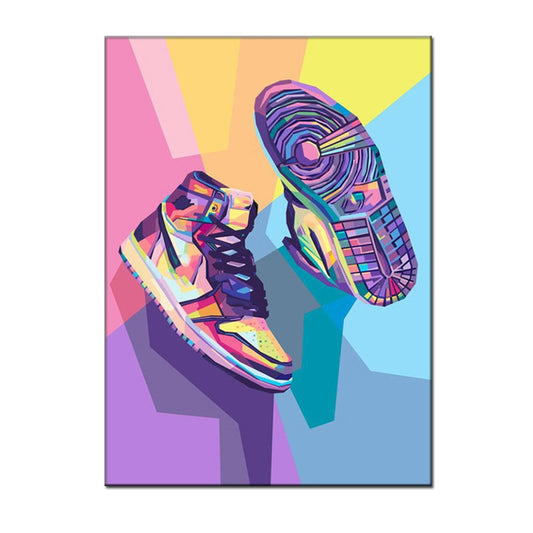 Street Graffiti Art Fashion Sneakers Posters Canvas Paintings and Prints Modern Wall Art Pictures for Living Room Home Decor