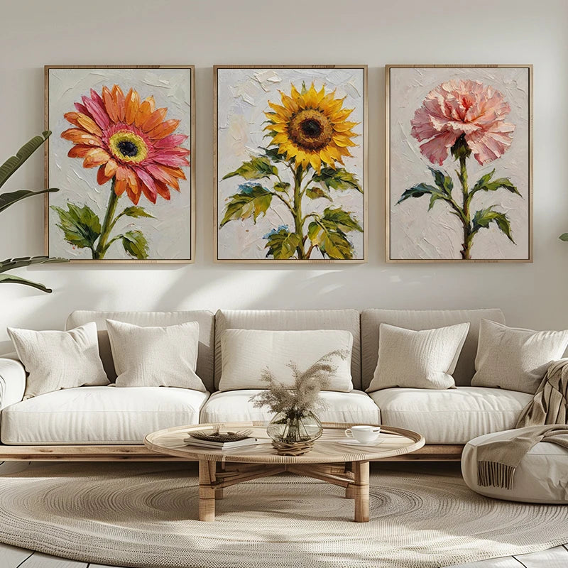 Retro Aesthetics Tranquility Plants Flowers Illustrations Posters Canvas Printing Oil Painting Living Room Bedroom Home Decor