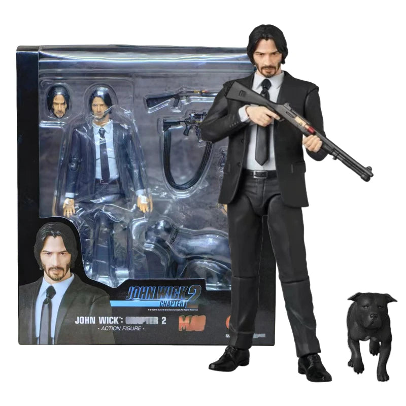 John Wick Action Figure Dog Keanu Reeves Baba Yaga Movie Figure Charac ...