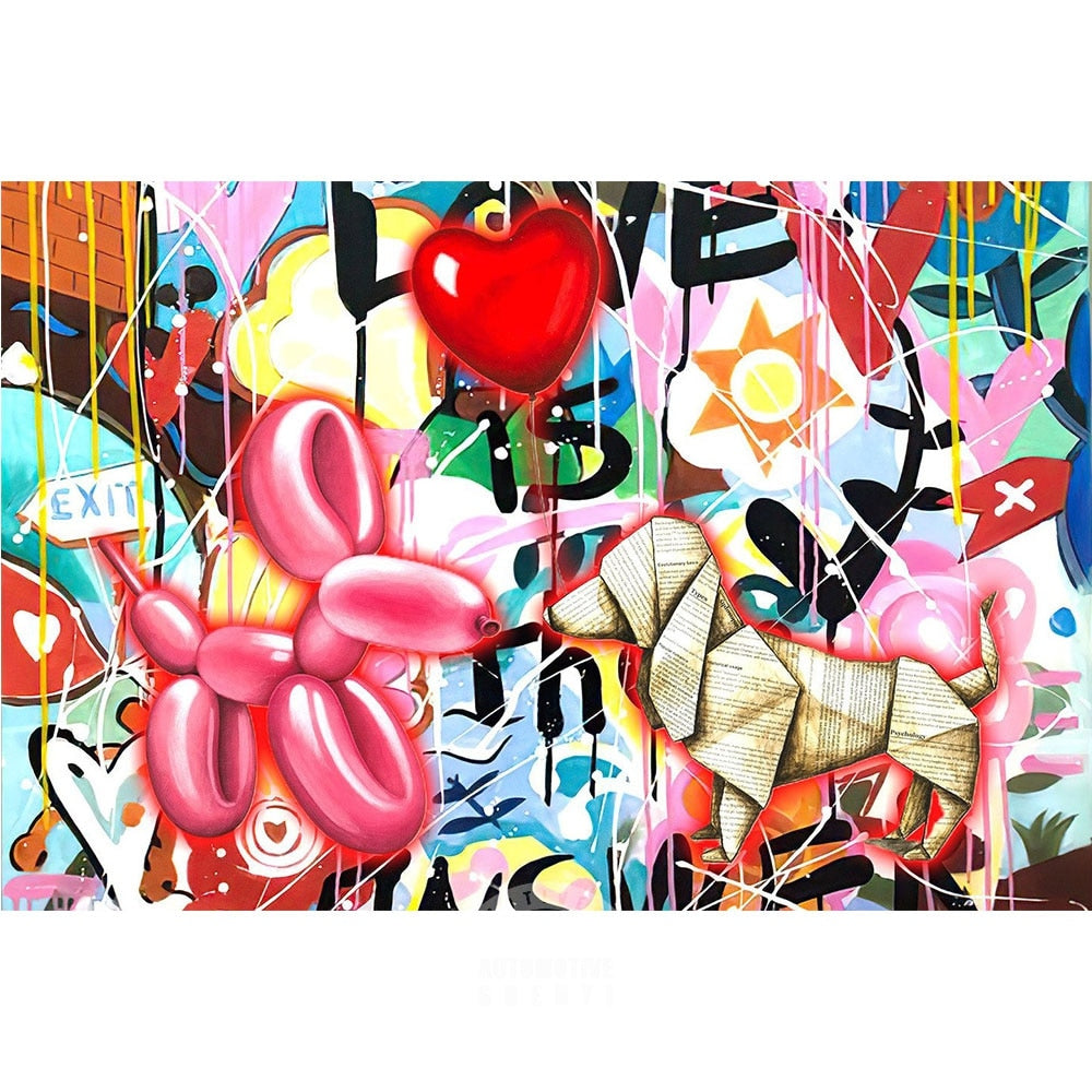 Graffiti Pop Beatles Banksy Street TREBLE TOILE murale ART Photo Print Graffiti Pop Beatles Banksy Street TREBLE TOILE murale ART Photo Print