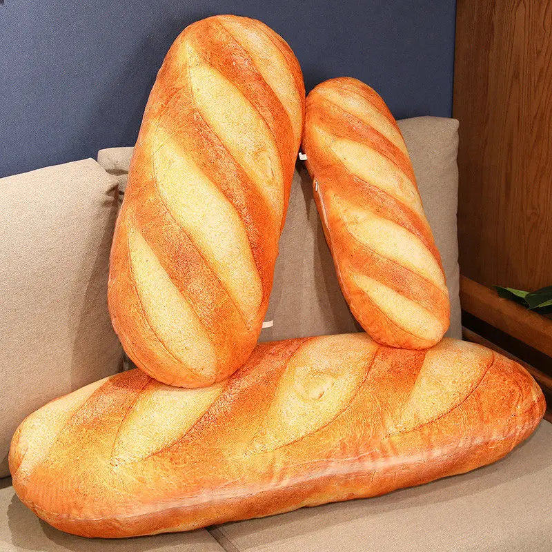 French Bread Plush Pillow Stuffed Printing Images Food Plushie Peluche Party Prop Decor Sleeping Companion Man Gift