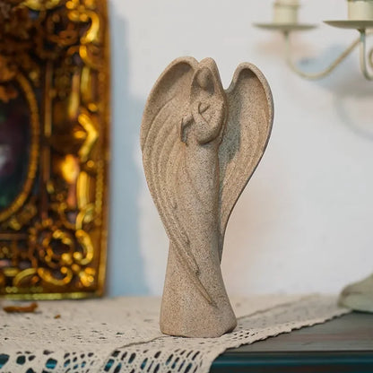 Resin Sandstone Angel Statue Retro Abstract Art Goddess Ornament Figurines Home Living Room Interior Desktop Decor
