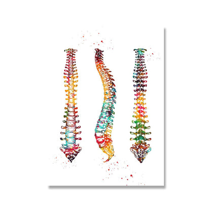 Startseite Menschliche Anatomie Muskelsystem Wandkunst Leinwand Malerei Poster und Drucke Körperkarte Wandbilder Medizinische Ausbildung Dekor