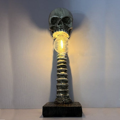 هالوين جمجمة الهيكل العظمي مصباح الرعب 3D تمثال جديد طاولة جديدة الإبداع زخرفة الحزب الدعامة المنزل الديكور الدعائم المخيفة