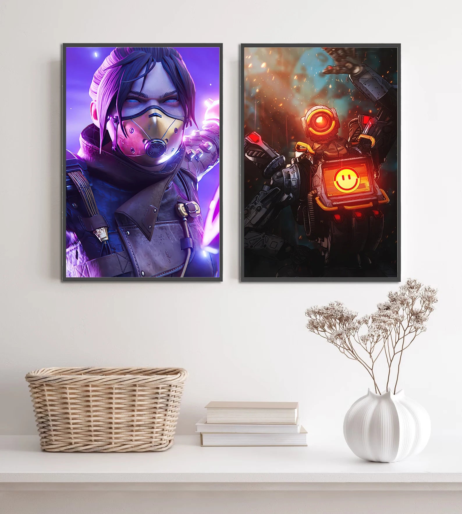 APEX GAME Self-adhesive Poster Figures Home Decoration Painting Wall Art Computer Room WRAITH Wallpaper Decor BLOODHOUND Gift