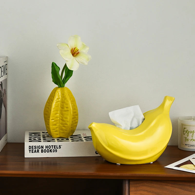aufbewahrung von bananen Kreative Bananen-Taschentuchbox, Aufbewahrung für Haushalt, Wohnzimmer – acacuss
