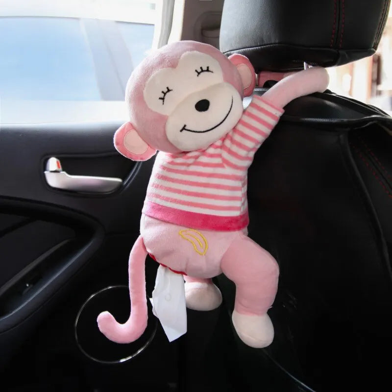 Taschentuchhalter für Auto, Affen-Taschentuchbox, Cartoon-Tier