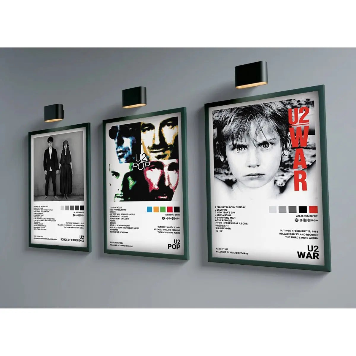 Rock Band Star U2 Music Album Cover SONGS OF EXPERIENCE Pictures for Room Wall Art Home Decor Canvas Painting Print Posters Gift
