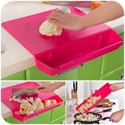 Multifunctional Creative Chopping Board Frosted Kitchen Cutting Board  Slot Cutting Vegetable Meat Tools Kitchen  Accessories