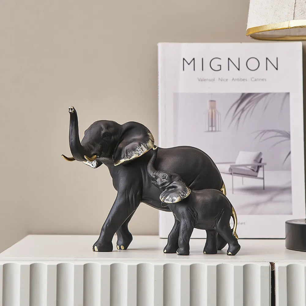 Modern Style Decor Elephant Ornaments Desk Accessories Decorative Figurines Living Room Decoration Accessories Home Decor Gift