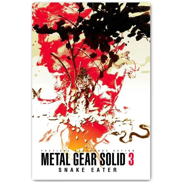 metal gear solid wall art Video Game Metal Gear Solid MGS Snake Girl Posters Merchandise Canvas – acacuss