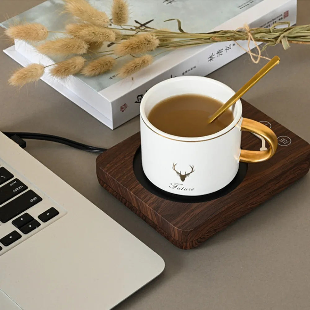 Warmer Cup Coaster Coffee Resin Electricbeverage Heated Desk