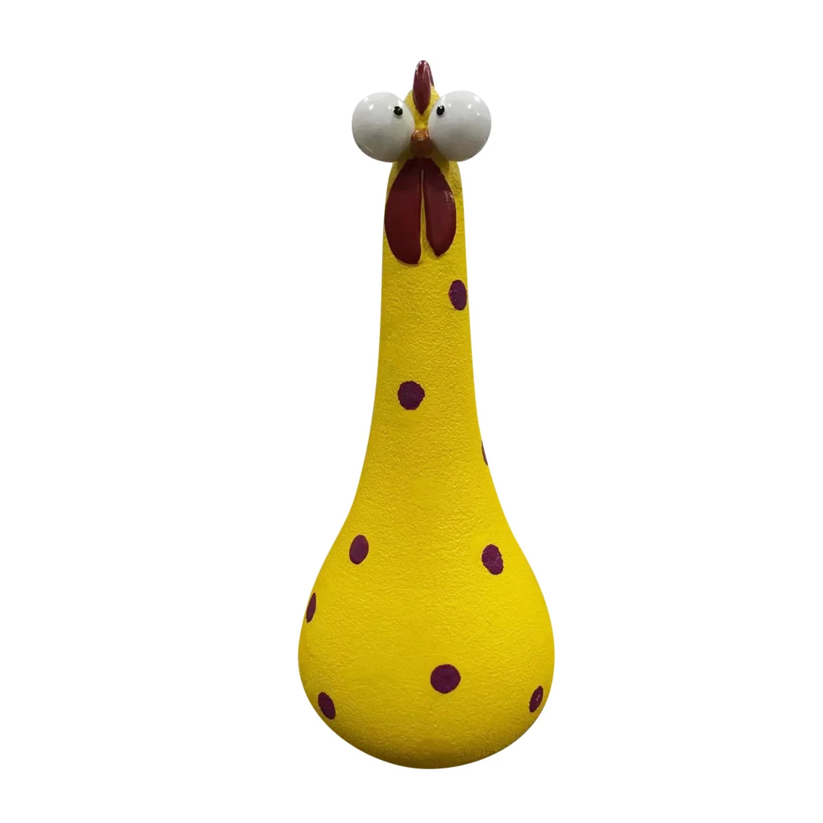 MOONBIFFY Resin Long Neck Chicken Ornaments For Garden Courtyard.