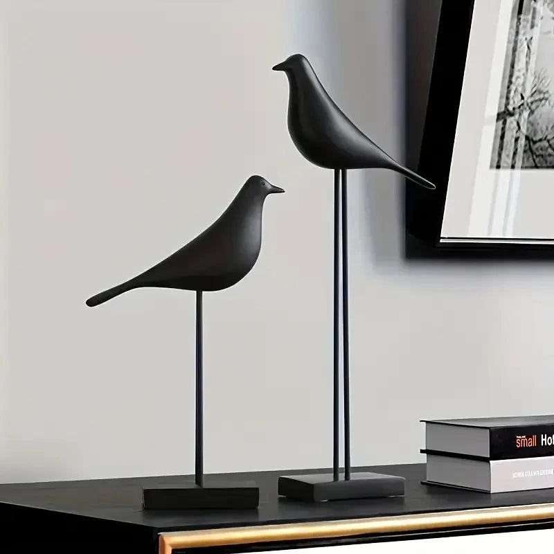 Resin Bird Statue Handicrafts Decoration Artificial Coloring Nordic Bird Decoration Home Decoration Office Desktop Sculpture