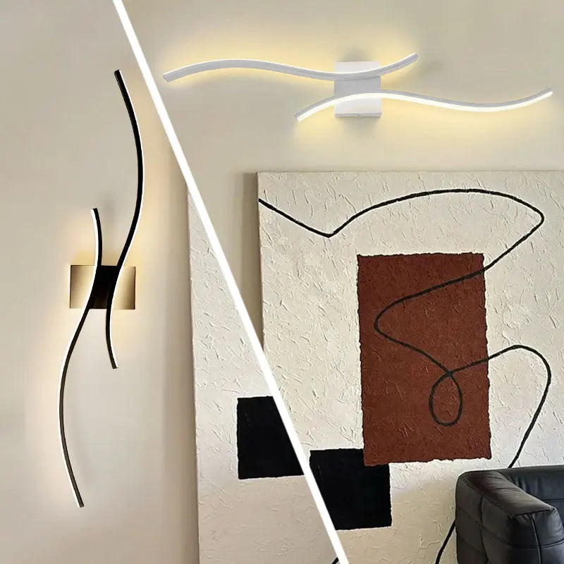 Minimalist LED Wall Lights Wall Sconce for Bedside Bedroom Aluminum Hardwire Interior LED Wall Lamps for Corridor Home AC85-265V