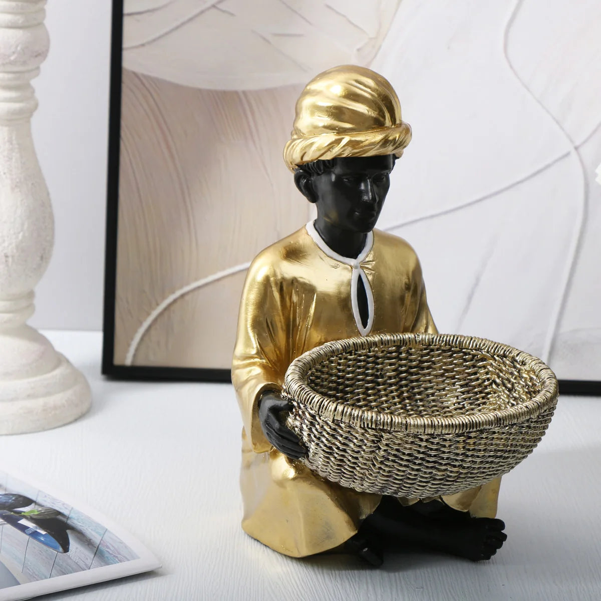 1 piece of Middle Eastern character storage ornaments, Middle Eastern Arapai small storage living room decorations and home furn