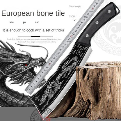 High Quality Thick Stainless Steel Forged Kitchen Chopping Knife Professional Handmade Meat Cleaver Cutter for Household