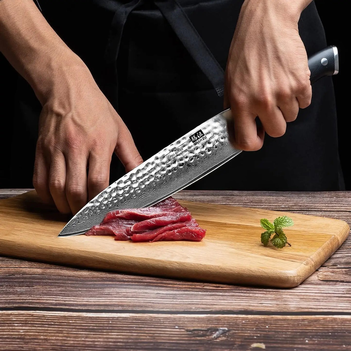 SHAN ZU Damascus Steel Knife 8 Inch VG10 67 Layer Kitchen chef Knife J –  acacuss