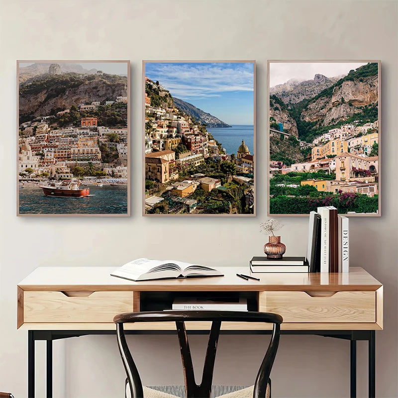 Modern Italy Cityscapes Posters Wall Art Canvas Paintings And Print Landscapes HD Pictures For Living Room Home Decor Frameless