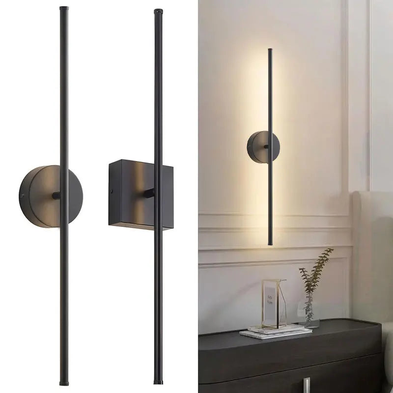 Indoor 350° Rotatable LED Wall Lamps for Bedroom Dinning Room Indoor Black LED Wall Lights Wall Sconce Decor for Stairs Corridor