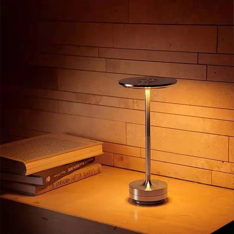 LED Charging Desk Lamp Industrial Style Touch Dimming USB Portable Charging Coffee Shop Bar Vintage Decor Atmosphere Night Light
