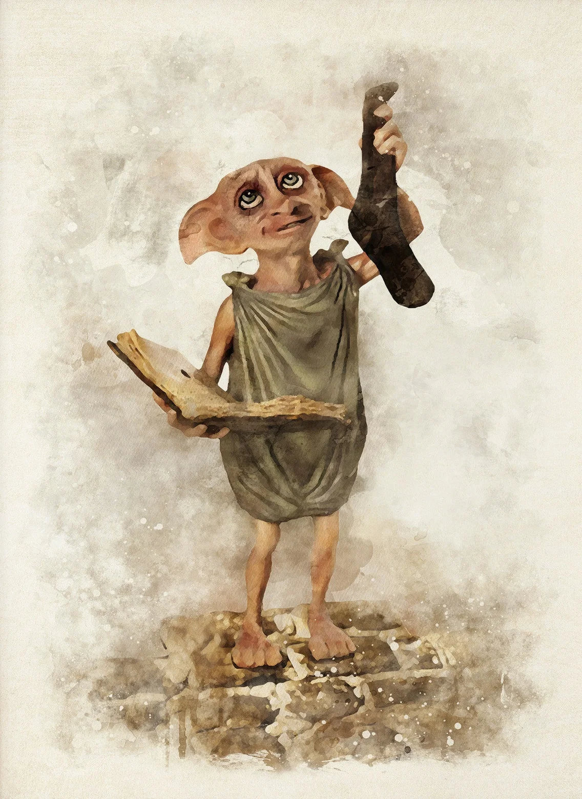 Affiche Murale Halloween - Motif Hibou Et Sorcière, Style Rétro - 30x45 Cm, Sans Cadre, Pour Salon/chambre