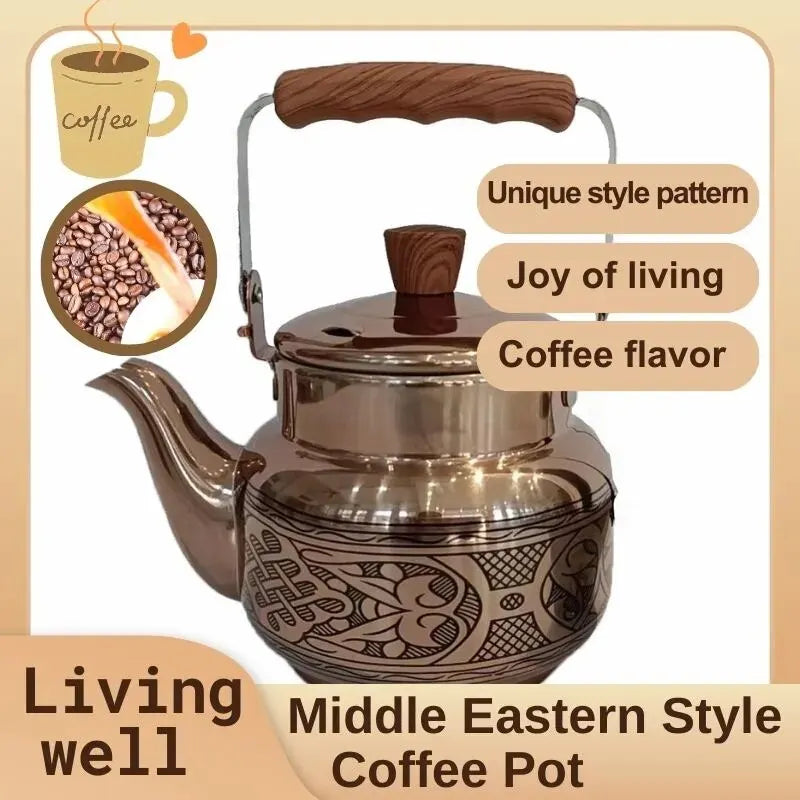 Unique Middle Eastern Style Coffee Pot Unique Body Patterns