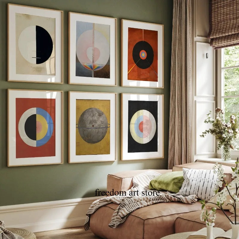 Classic Hilma Af Klint Exhibition Abstract Artworks Art Poster Canvas Painting Wall Prints Picture for Room Home Decor Cuadros