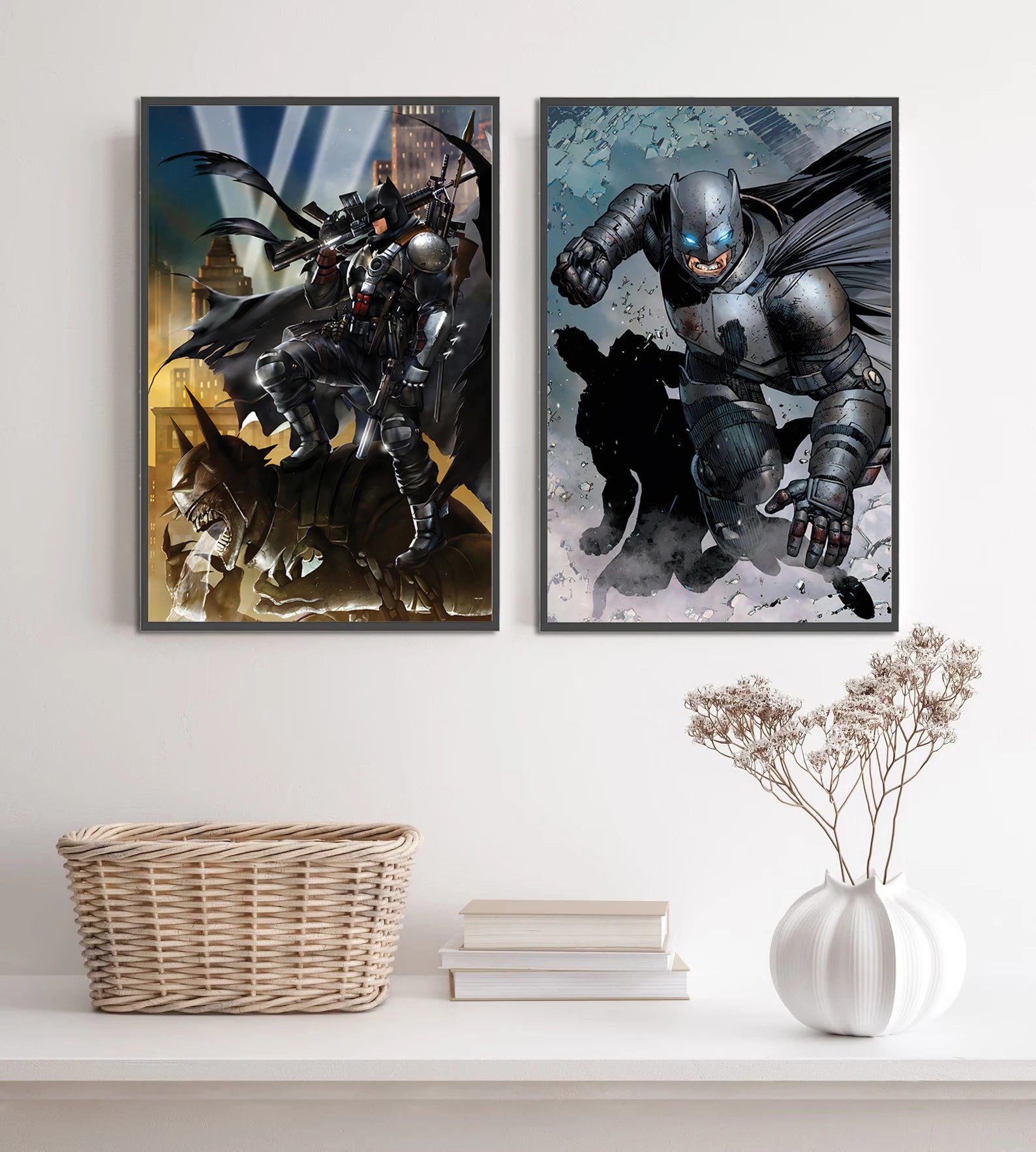 DC Batman Self-adhesive Poster Movie Figures Photos Home Decoration Painting Wall Iconic Art Decor Wallpaper Computer Room Gift