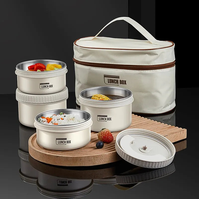 Portable Insulated Lunch Container Set