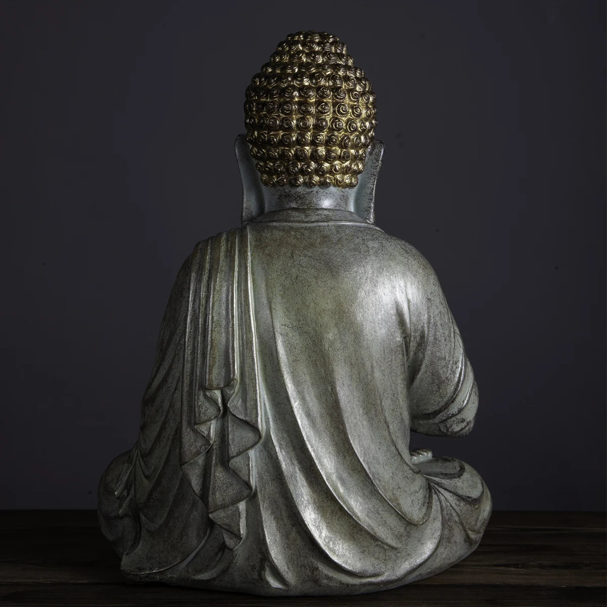 1pc Single-handed Lotus Buddha Statue Sculpture, IndoorDecoration Ornament, Cute Ornament, Home Living RoomBar Cafe Decor Orname