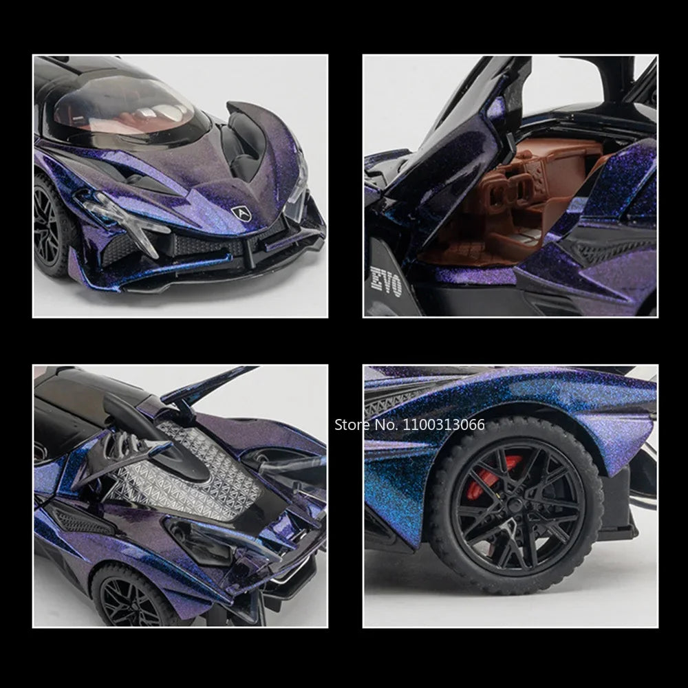 Voiture de sport Apollo EVO en métal moulé sous pression à l