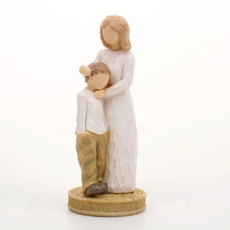 Mother and child Home sculpture art Living Room Bedroom table decoration Resin crafts Room decoration supplies